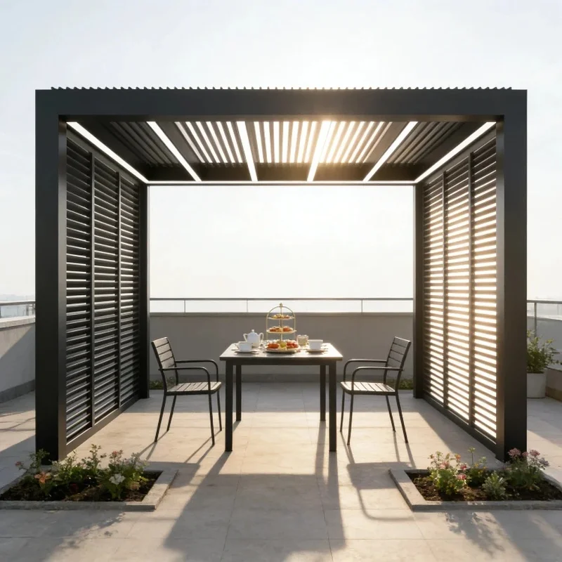 Custom Design Weather Resistant Powder Coated 6063-T5 Aluminum Alloy Freestanding Optional Sunroom