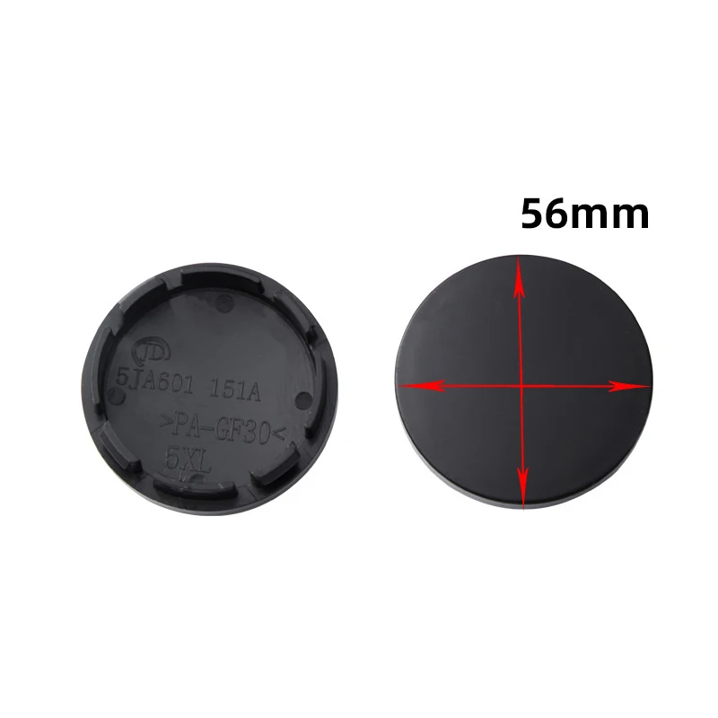 56mm Car Wheel Center Hub  Black Compact Tyre Rim Hub Cover  for Vehicle Tire Wheel Center Wheel Center Caps Car Wear Parts
