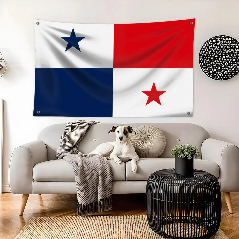 Panama Flags Large Wall Hanging Tapestry Banner Room Decor Print for Bedroom Living Room Outdoor