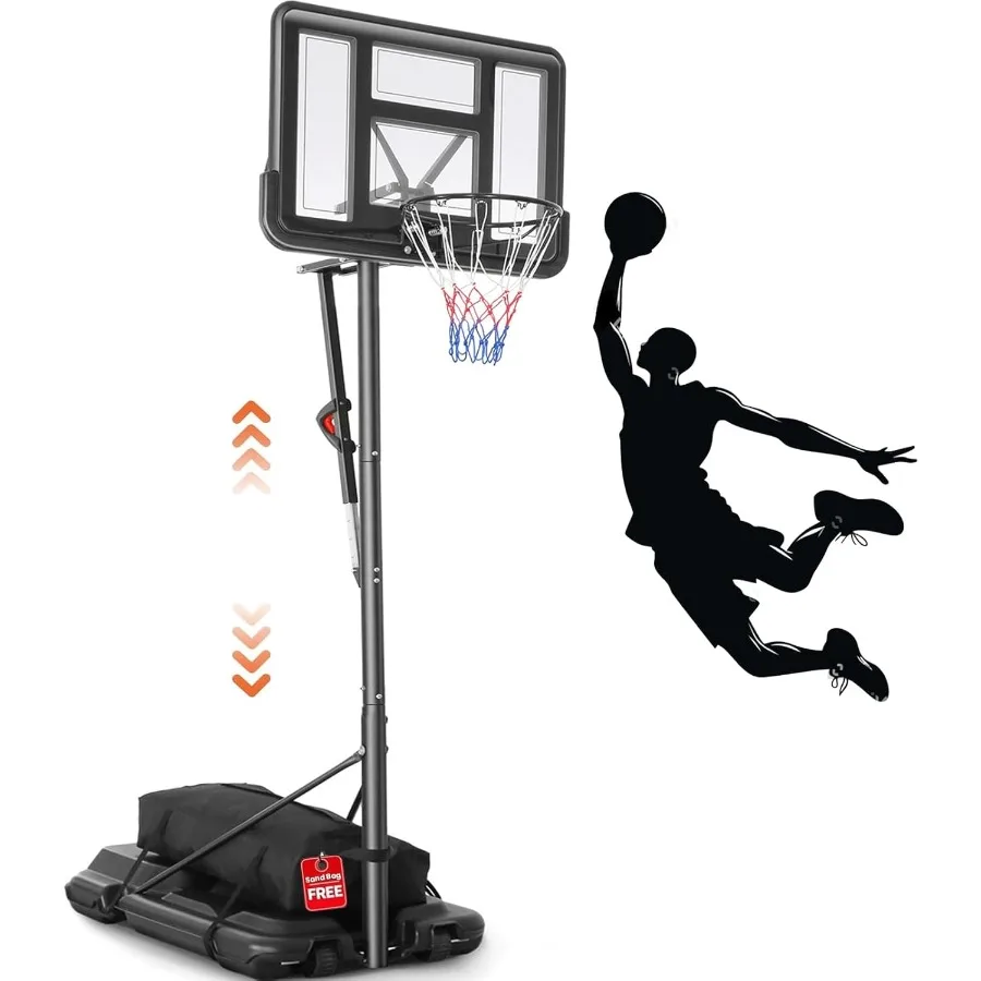 

Баскетбольное кольцо для улицы, 10 футов, регулируемые портативные баскетбольные кольца, система ворот для подростков, молодежи и взрослых на заднем дворе/подъездной дороге/