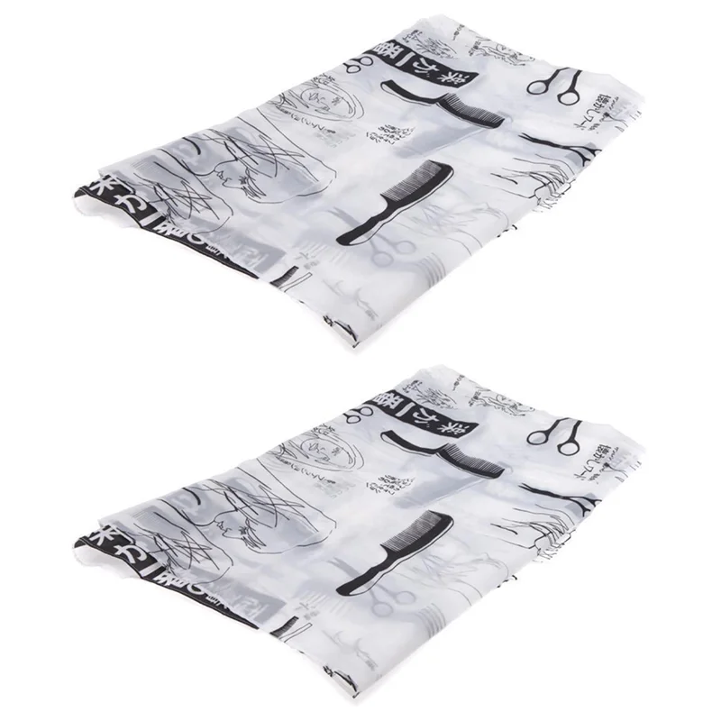 -ESTR 5X salón de adultos bata de peluquero capa peluquería peluquería corte de pelo paño negro