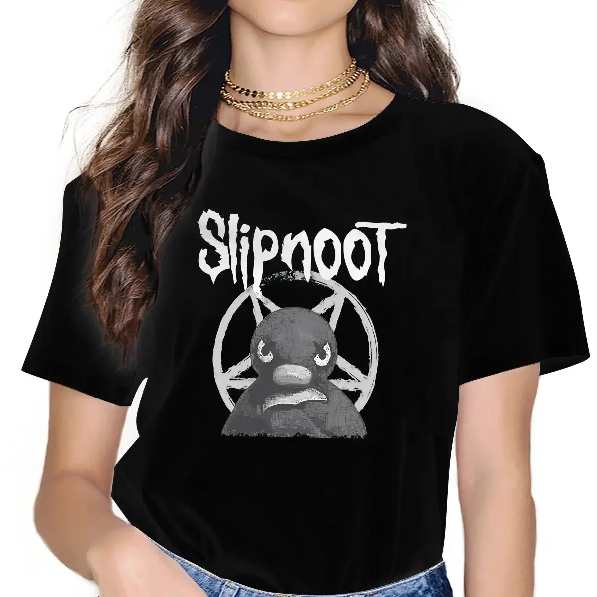 Pingu Penguin Anime Slipnoot Pingu Tshirt Homme Tops Unisex Blusas Polyester T Shirt For Women