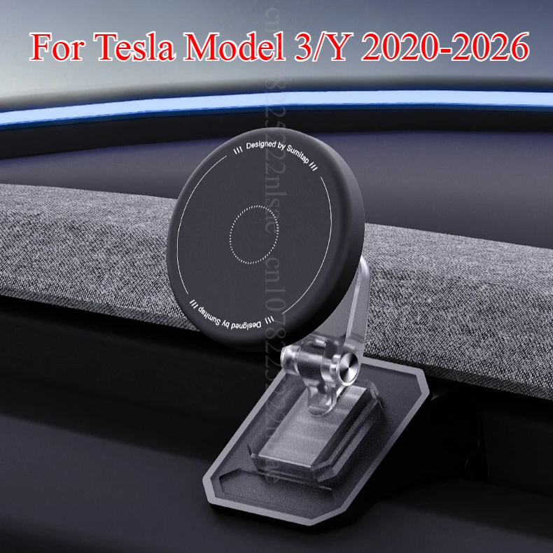 Magsafe Car Bracket for Tesla Model 3 Y 2024 2025 2026 Magnetic Car Phone Holder For Iphone 12 13 14 15 16 pro max