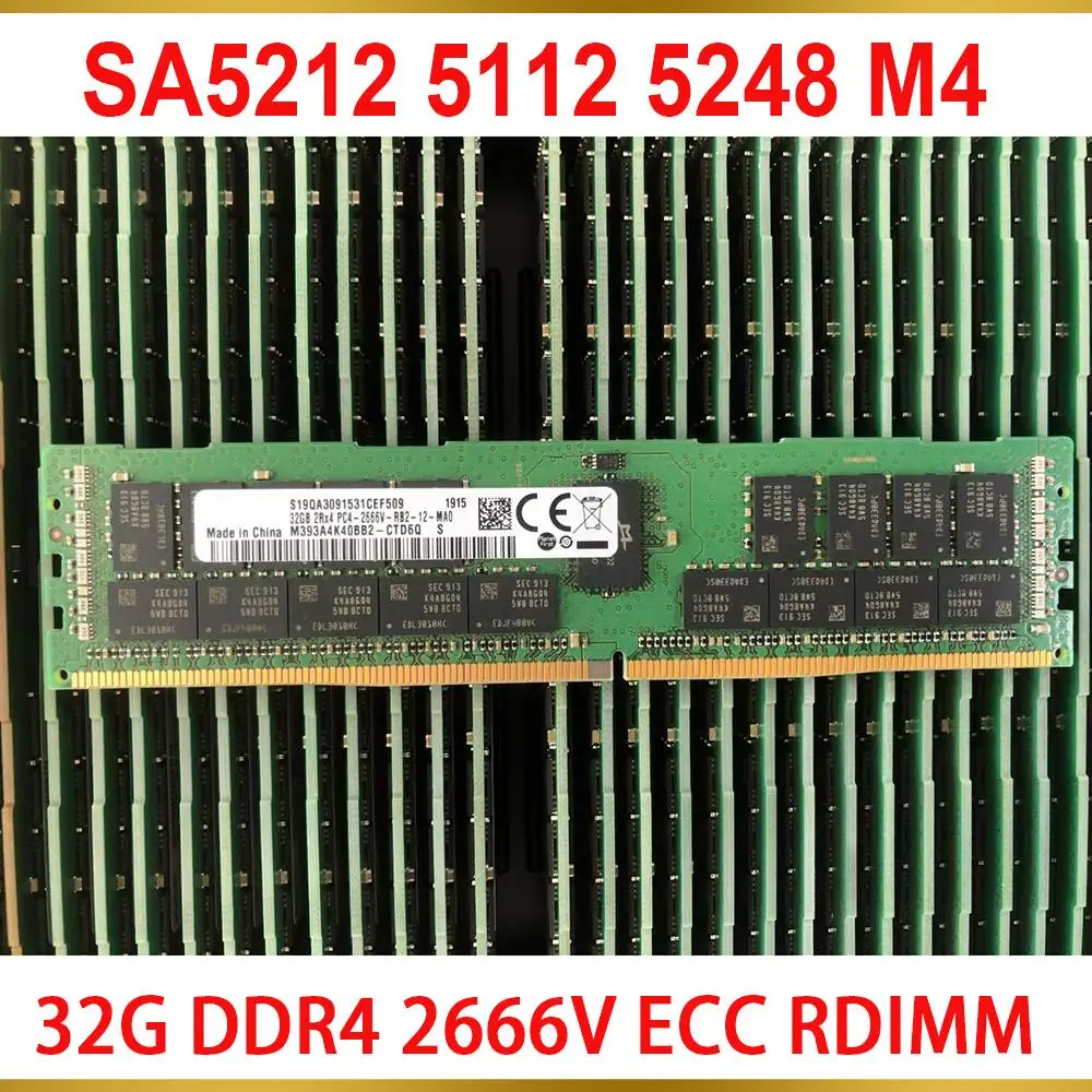 1 Pcs For Inspur Server Memory 32GB 32G DDR4 2666V ECC RDIMM RAM SA5212 5112 5248 M4