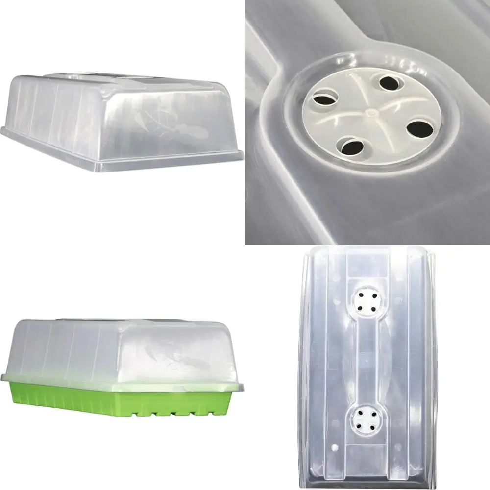 

Купола фермерской влажности для ботинок — 50 упаковок высотой, дополнительная прочность для 1020 лотков для рассады, вентилируемые крышки для начинающих и клонирования семян