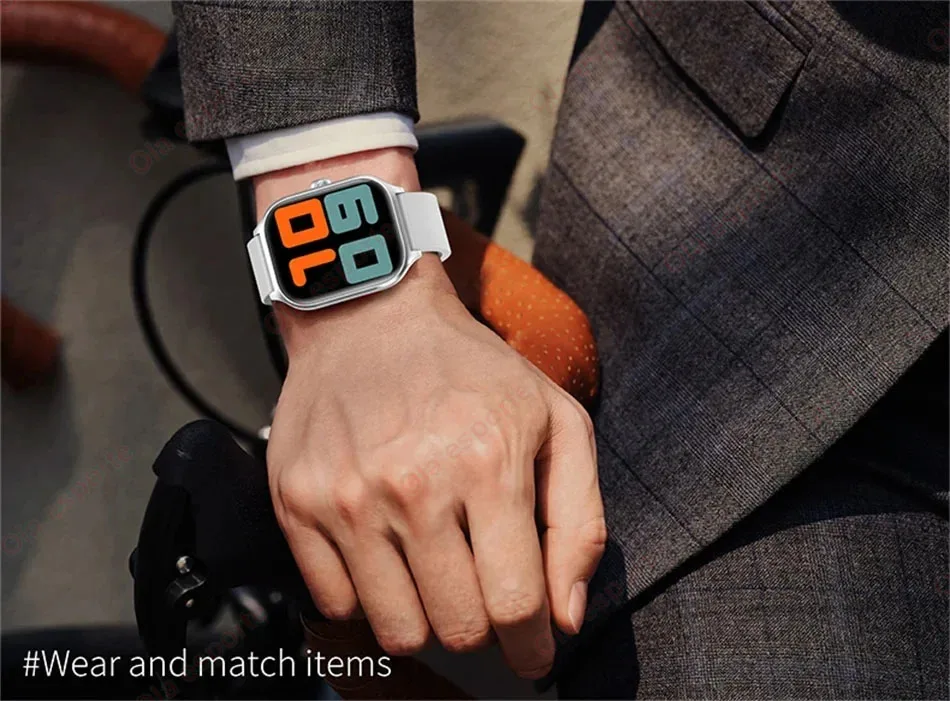 Smartwatch für Männer 2,01'' AMOLED-Bildschirm Wasserdicht Mehrere Sportmodi Fitness HD Bluetooth-Anruf Smartwatch für Männer und Frauen Armband Ht30 – Detail 18