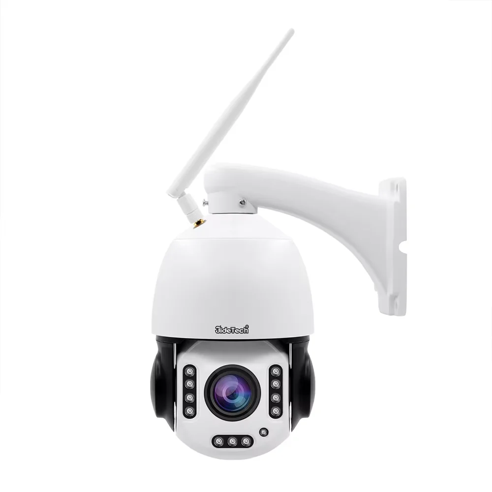 

JideTech WIFI 5MP 30X Auto Tracking Human Detection Color Night Vision IP Outdoor CCTV PTZ Security System Wireless Camera