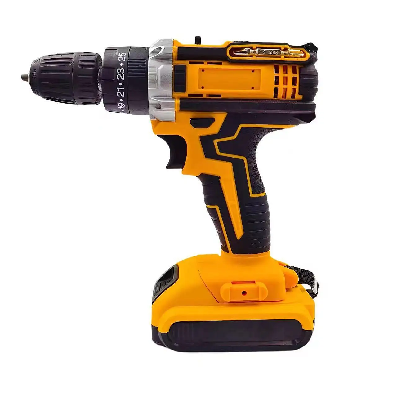 

21V Household Electric DIY Drills Multi-Function Dual-Speed Adjustable Torque Impact Screwdriver OEM Customizable Battery Tools