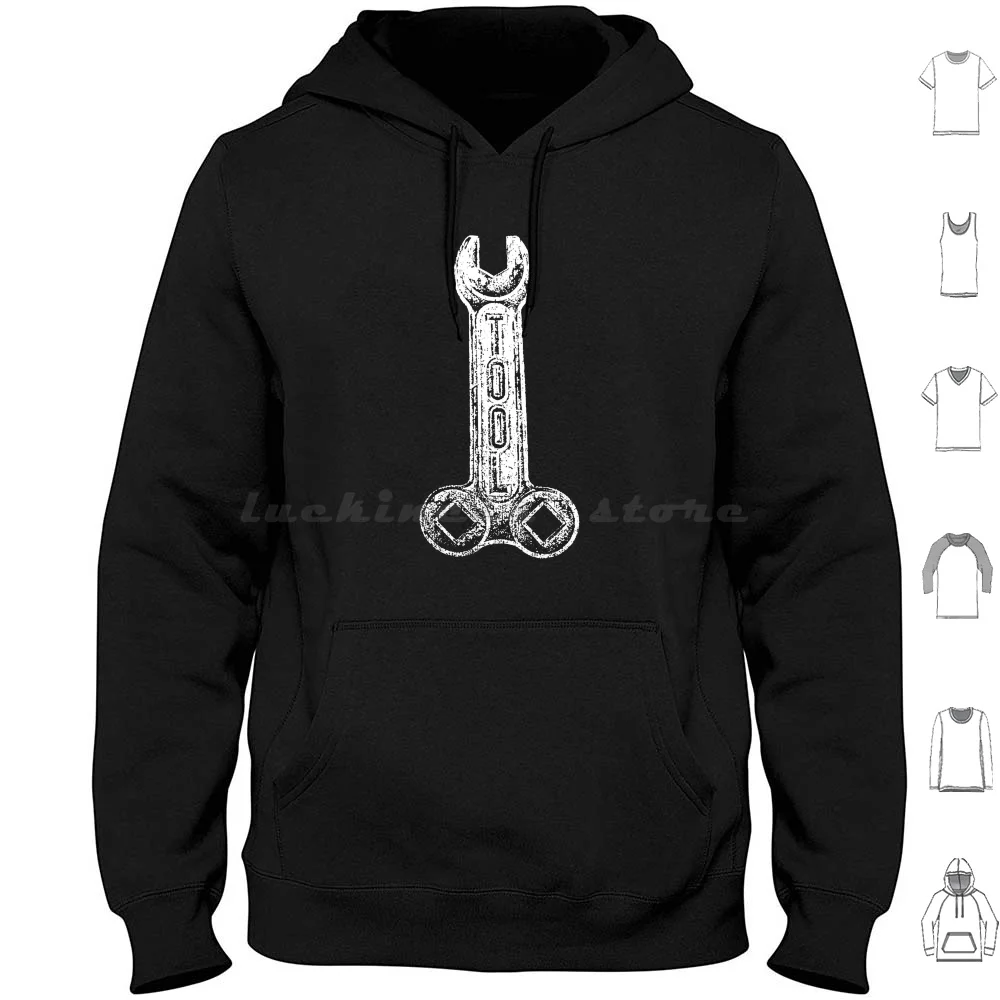 Black Tool-Metal Hoodie Cotton Long Sleeve Tool Music Tool Tour Black Tool Metal