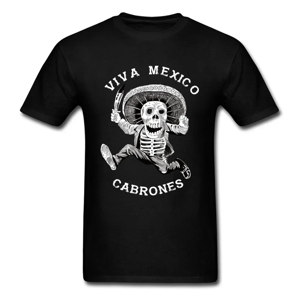 

Viva Mexico Cabrones T-Shirt 100% Cotton O-Neck Summer Short Sleeve Casual Mens T-shirt Size S-3XL