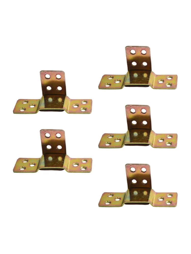 5Pcs 금속 침대 레일 브래킷 나무 침대 L 모양 및 플랫 플레이트 패스너 피팅 교체 가구 커넥터 하드웨어 피팅