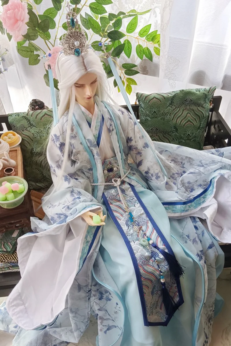 1/4 1/3 Ancient Costume BJD Clothes Hanfu Dress Samurai Outfit For BJD/SD MSD SD13 POPO68 SSDF ID75 Uncle Doll Accessories C2254