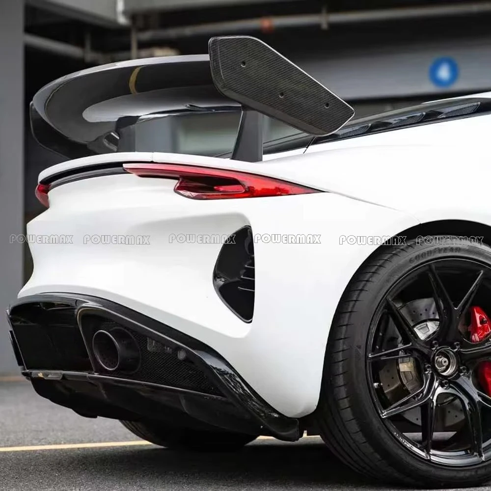 Dry Carbon Fiber GT Style Rear Wing Spoiler Exterior Trim for 2021+ Lotus Emira Fit Model Rear Trunk Wing
