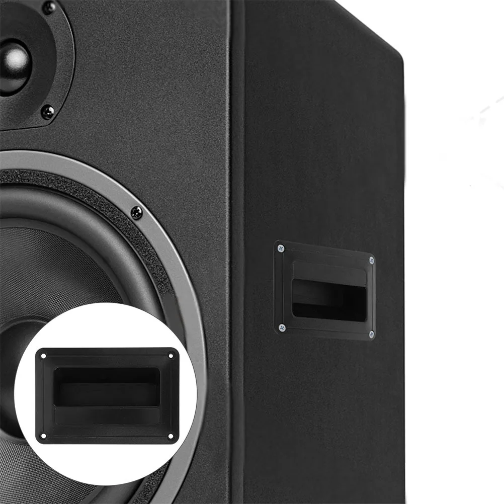 

2Pcs Recessed Speaker Handle for Stage Audio Systems Heavy Duty Plastic Side Pull Grip Secure Transport Cabinet Handle Mount