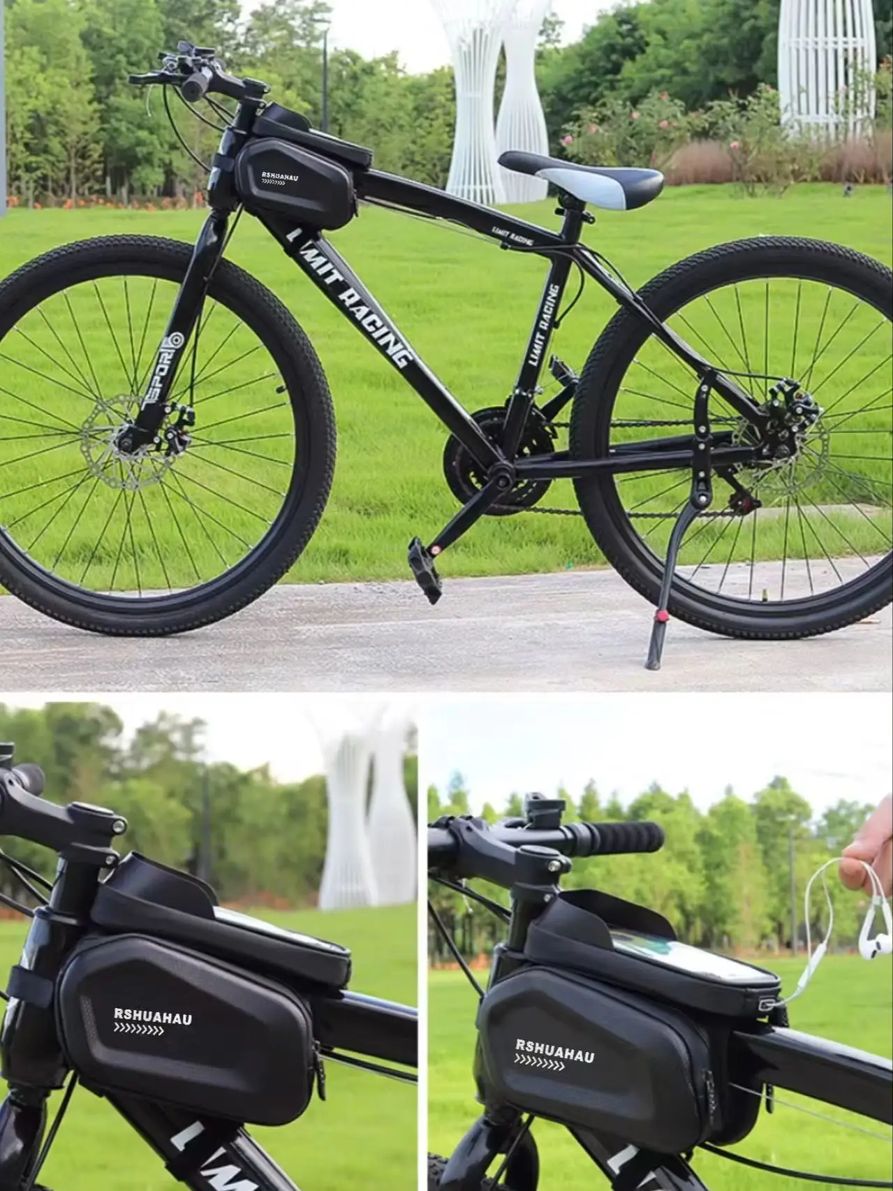 AliExpress NONE Bicycle Bags Bike Top Front Tube Frame Bag Touchscreen Phone Holder Case Storage MTB Road Bike Bag Cycling Accessories and Parts