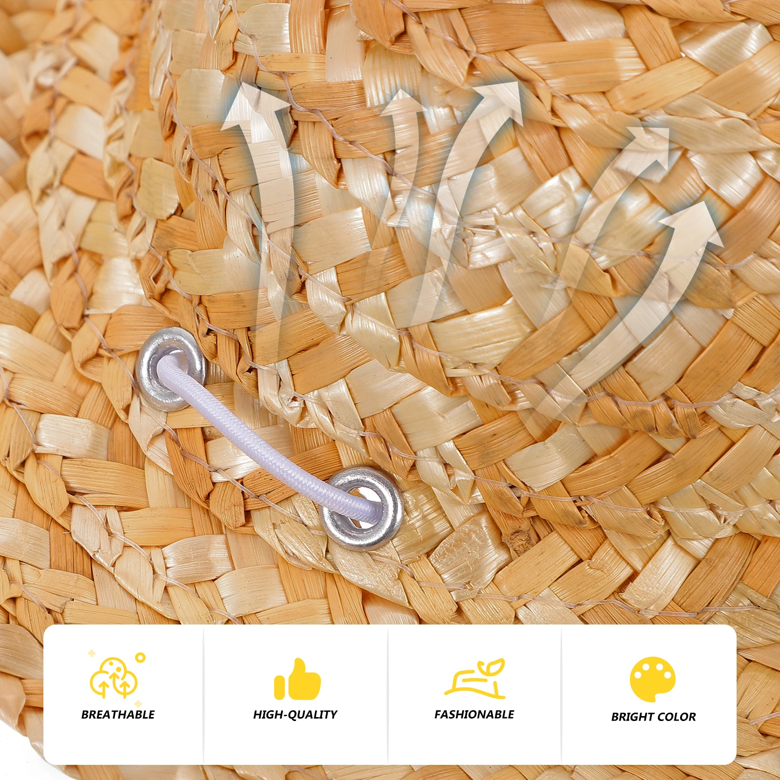 

Small Dog Summer Straw Hat Pet Costume Accessory Breathable Lightweight Lovely Cartoon Decoration Ideal for Travel Beach