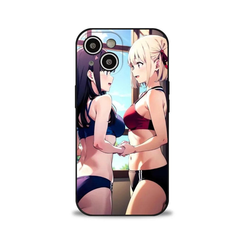 

Phone Case For iPhone 15 Pro Max Silicone Shell Anime Beautiful Beauty