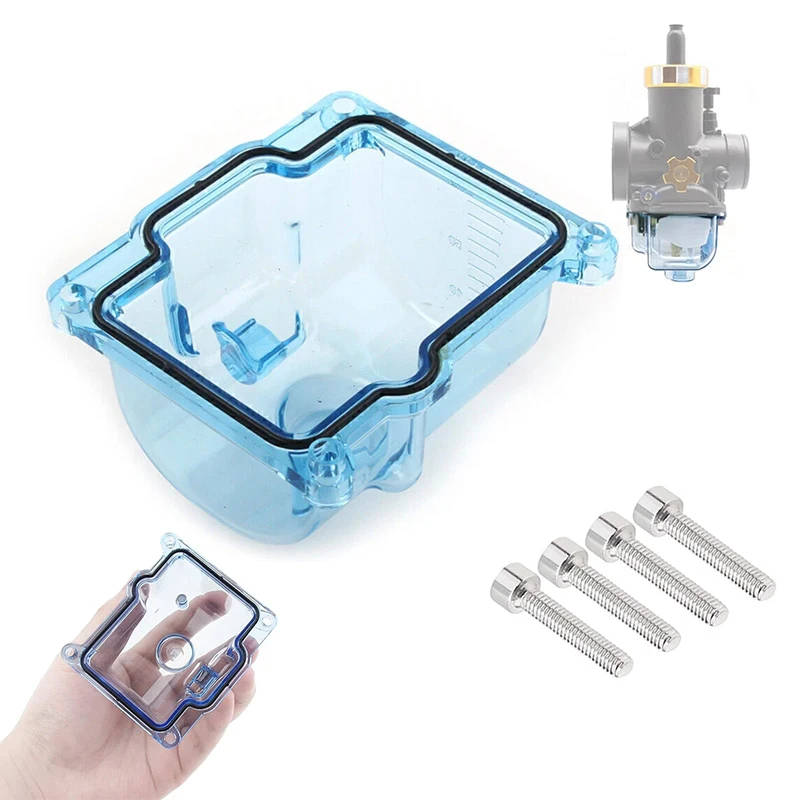 For PWK 33 34 35 36 38 40 42MM Transparent Carburetor Float Bowl Oil Cup For Keihi  Motorcycle Carb
