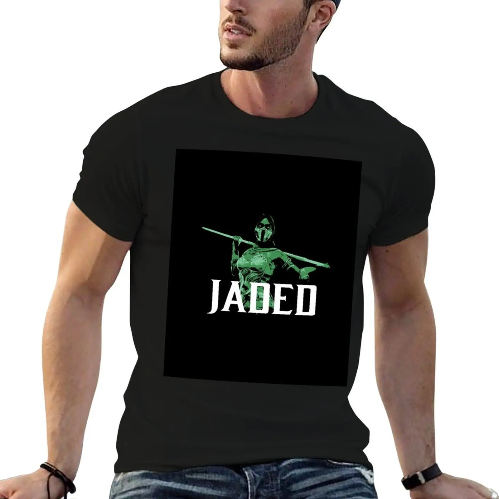 

Jade Jaded Artwork Graphic T-Shirt man t shirts graphic t shirts cotton 100% T-Shirt