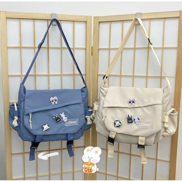 

Сумка через плечо в стиле ретро из Гонконга, сумка ex Menger Bag, простая универсальная сумка через плечо большой вместимости для мужчин и женщин