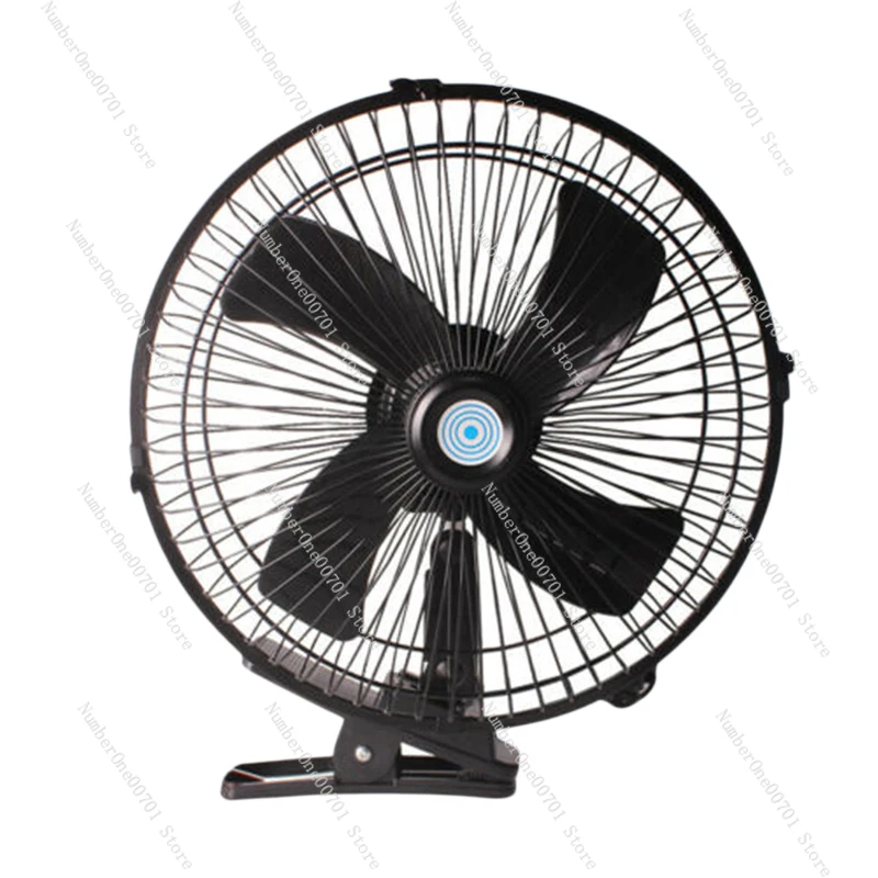 10 Inch 12V Car Electric Fan Adjustable Speed Oscillating Cooling Fans with Clip for Home Travel Car Truck