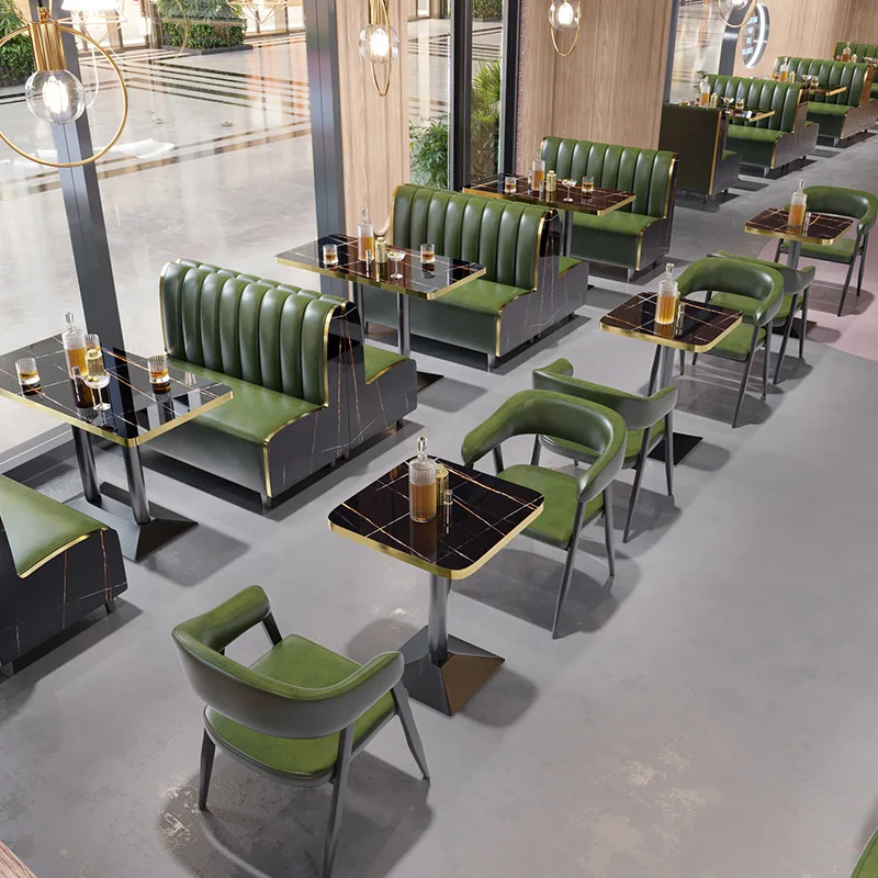 

High Quality Commercial Cafe Furniture Restaurant Table and Chairs and Booths