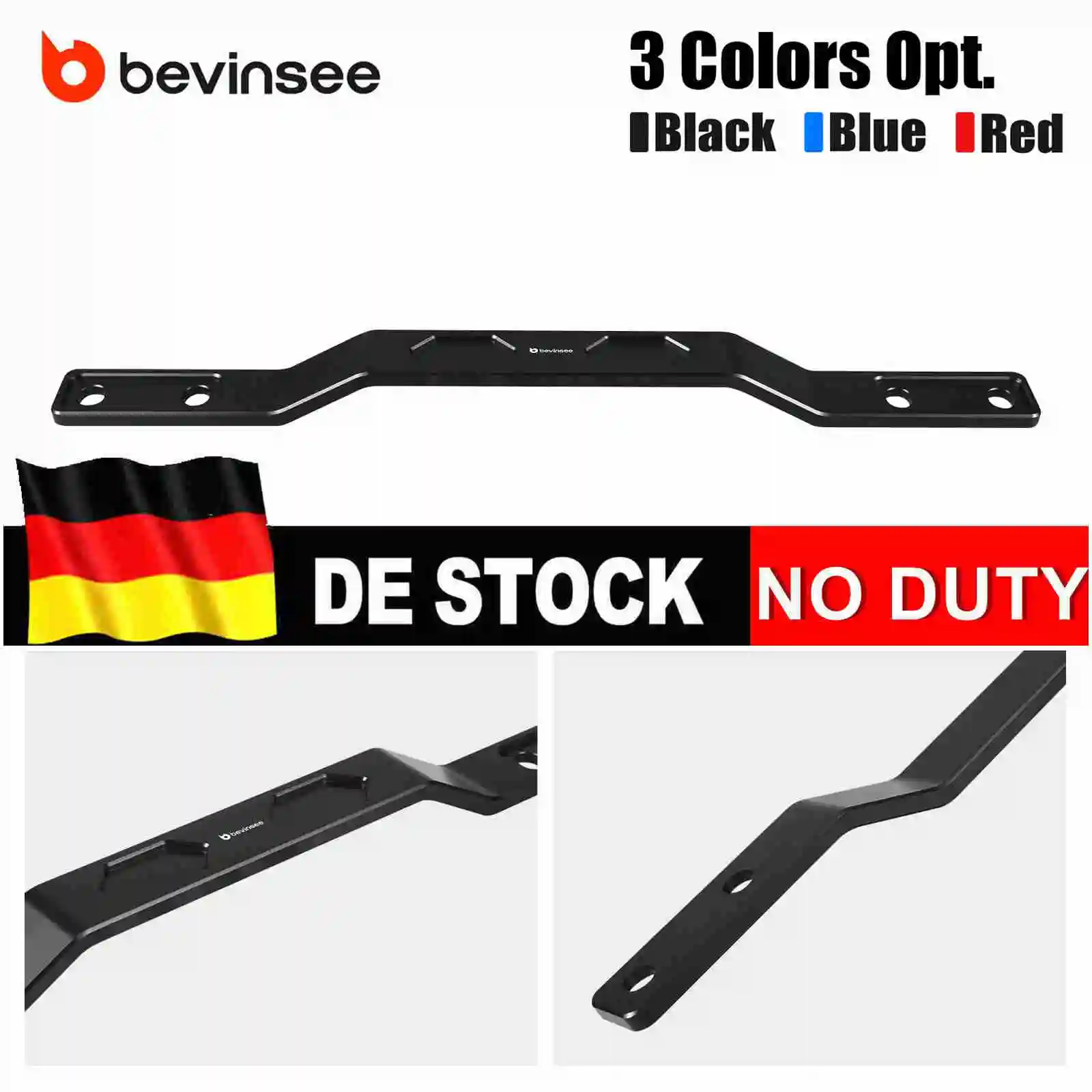 BEVINSEE MQB Barre de renforcement de châssis arrière pour Audi A3 8V 8Y Q2, pour VW Golf 7/8, pour Passat B8, pour T-Roc, pour Seat Leon 5F Formentor, pour Skoda Octavia 5E NN Karoq Superb