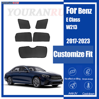 For Mercedes Benz E Class W213 2017-2023 Magnetic Customized Car Windows Sun Shade UV Protection Children Car Curtain Mesh