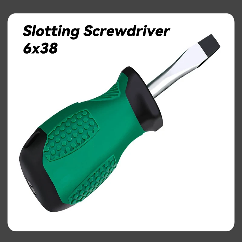 Mini Cross-shaped Multifunctional Screwdriver with Magnetic Matching Screw Practical Slotted for Cross 6x38 Hand Tools