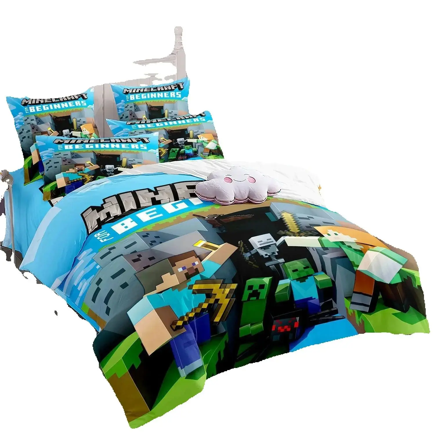 Papier peint 3D Avengers My World Monster, ensemble de literie à impression numérique, housse de couette, cadeau pour garçons et filles