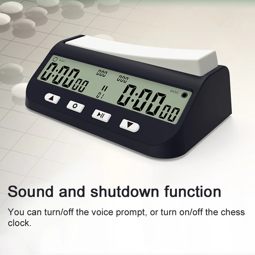 Professional Chess Clock Multifunctional Digital Clock Accurate Count Up Count Down Timer Board Game Stopwatch