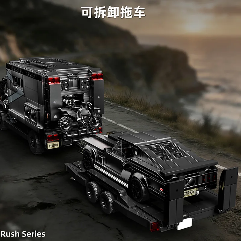 New 95003 2135pcs MOC RV Building Blocks Model Sports Cars and Trucks Bricks Assembling DIY Toys for Children Birthday Gift Set