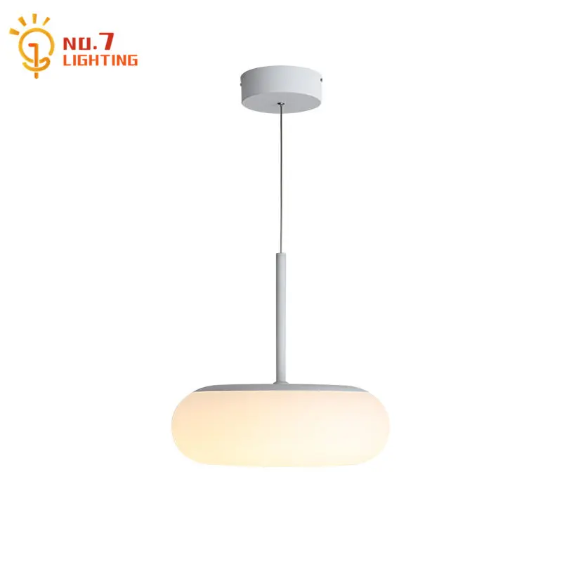 

Nordic Design Modern Simple White Pendant Lights for Living/dining Room Decor Porch Bar LED Interior Lighting Study Kitchen Cafe