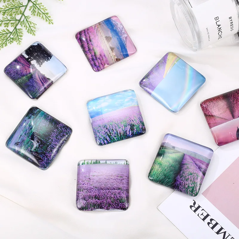 

20 шт./лот сублимационные стеклянные кристаллы магниты на холодильник картины на холодильник листы для кухонной духовки офисные шкафчики календарь