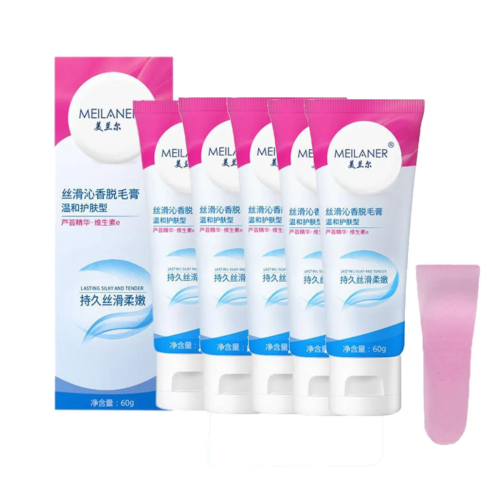 

1/3/5PCS Hair Removal Cream Gentle Soothing Hair Removal Gel W/Spatula,Soften Nourishing Hydration Effective Bikini Hair Removal
