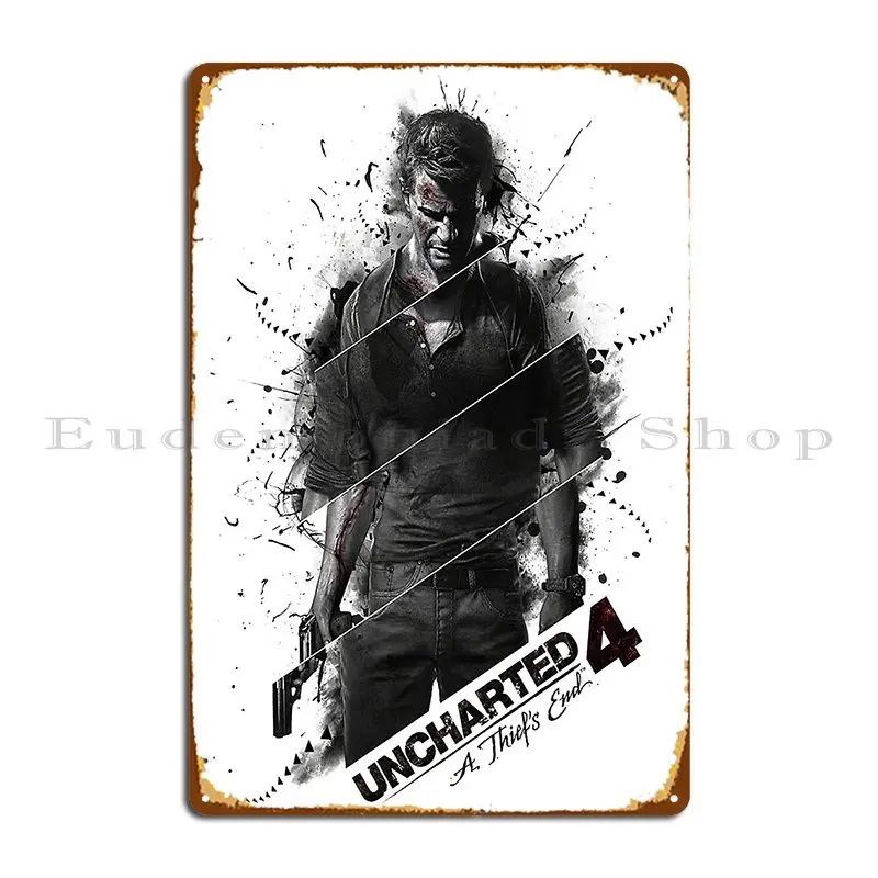 Thiefs End Uncharted Character Gift For Fans Gamer Metal Sign Party Kitchen Poster Personalized Club Bar Tin Sign Poster