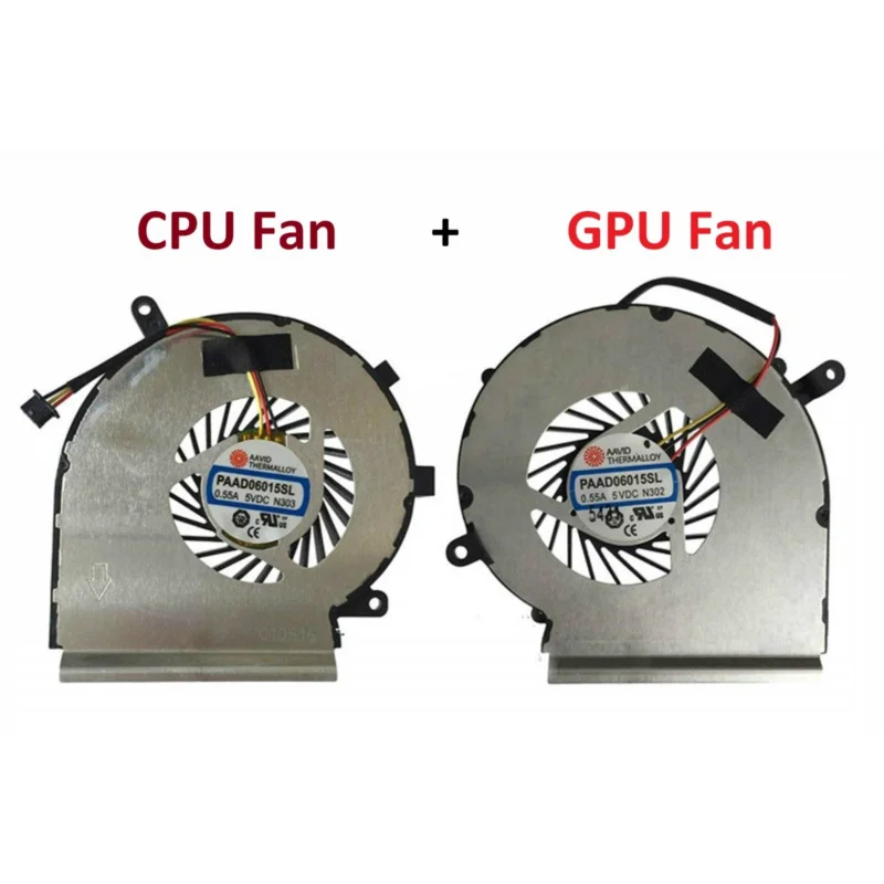 New For MSI GE62 GL62 GE72 GL72 GP62 GP72 PE60 PE70 CPU GPU Fan PAAD06015SL