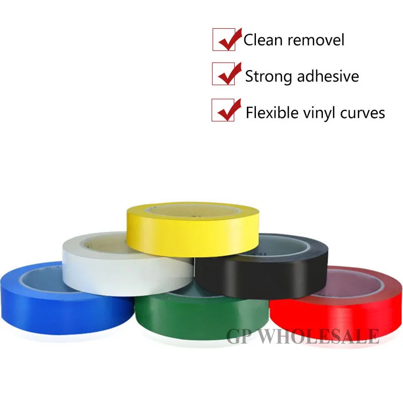 

Высококачественная виниловая лента 471, односторонняя клейкая, цветная, для разметки дорожных полос, герметизации, соединения, ширина 15 мм
