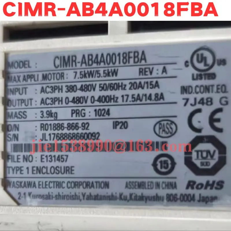 Used CIMR-AB4A0018FBA Normal Function Tested OK
