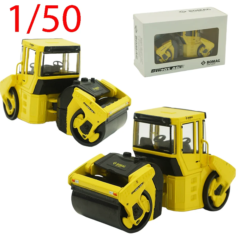 

BOMAG Diecast 1/50 Scale BW203AD Alloy Road Roller Model Engineering Vehicle Model Truck Toys for Boys Original Box