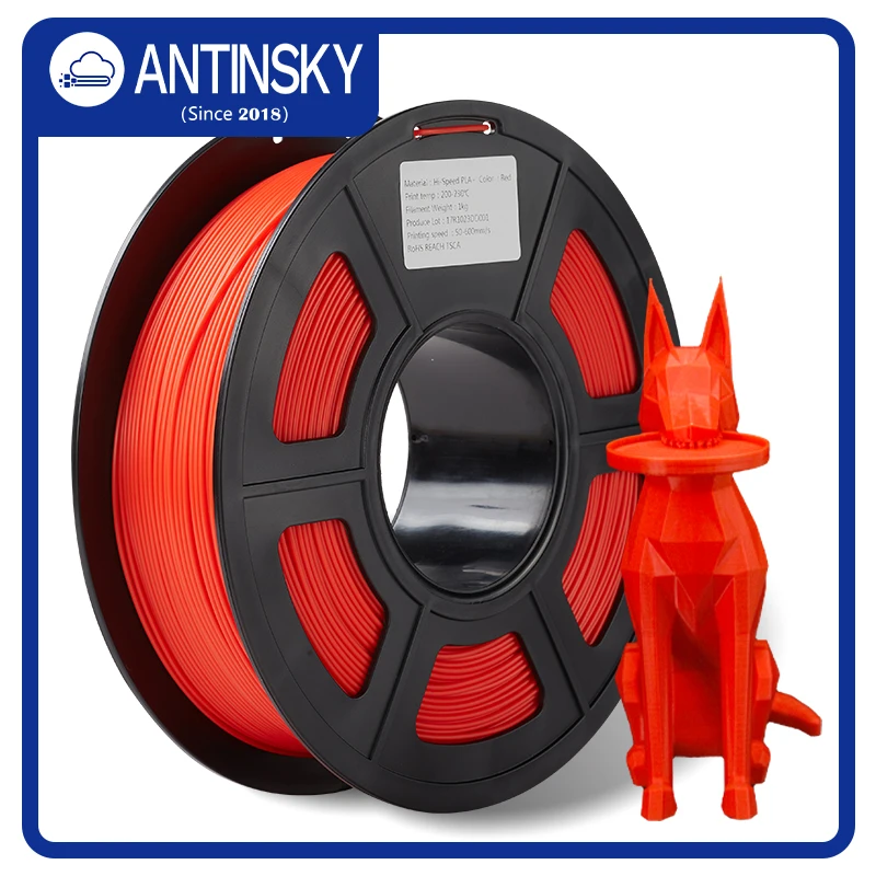

ANTINSKY-PLA-HS 3D Printer 1.75mm 1KG filament High Fluidity Rapid shaping speed 50-600mm/s use for Bambu lab