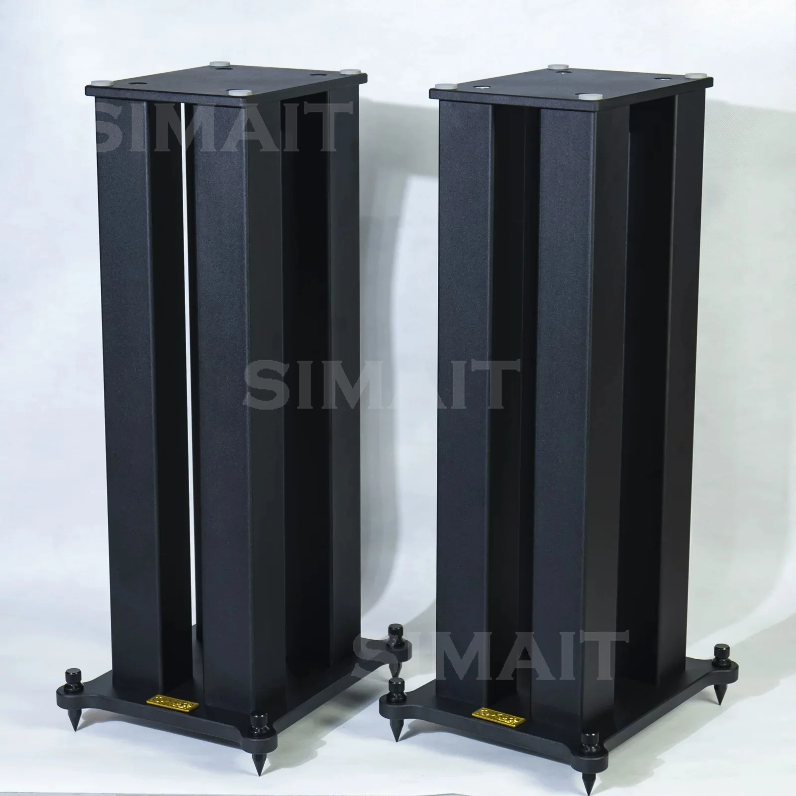 Full Metal Bookshelf Floor Speaker Stand HiFi Audio Stand for Bookshelf Speakers
