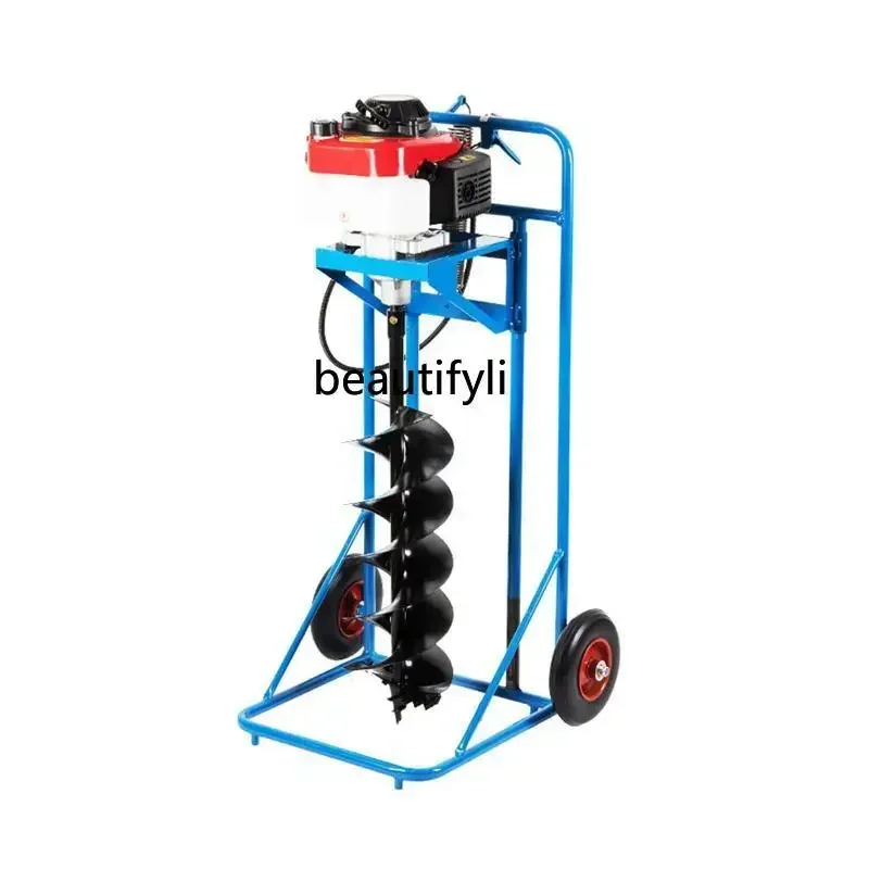 YH Pit excavator four-stroke electric start agricultural gasoline planting pile drilling soil drilling machine