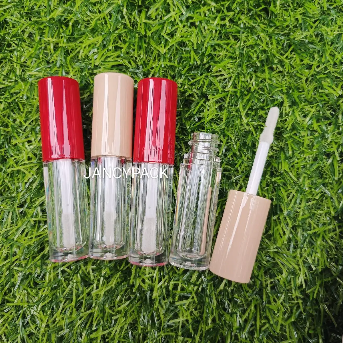 2.5ml red nude Lip gloss Tubes sample Cosmetic Containers Makeup Beauty Lipstick Lip Balm Packing Bottles