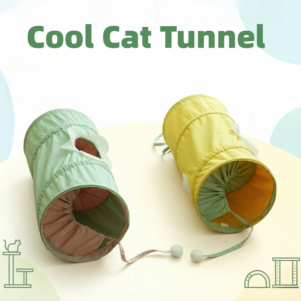 Pet Supplies In Store - Terowongan Kucing Spiral Lipat Portabel, Tempat