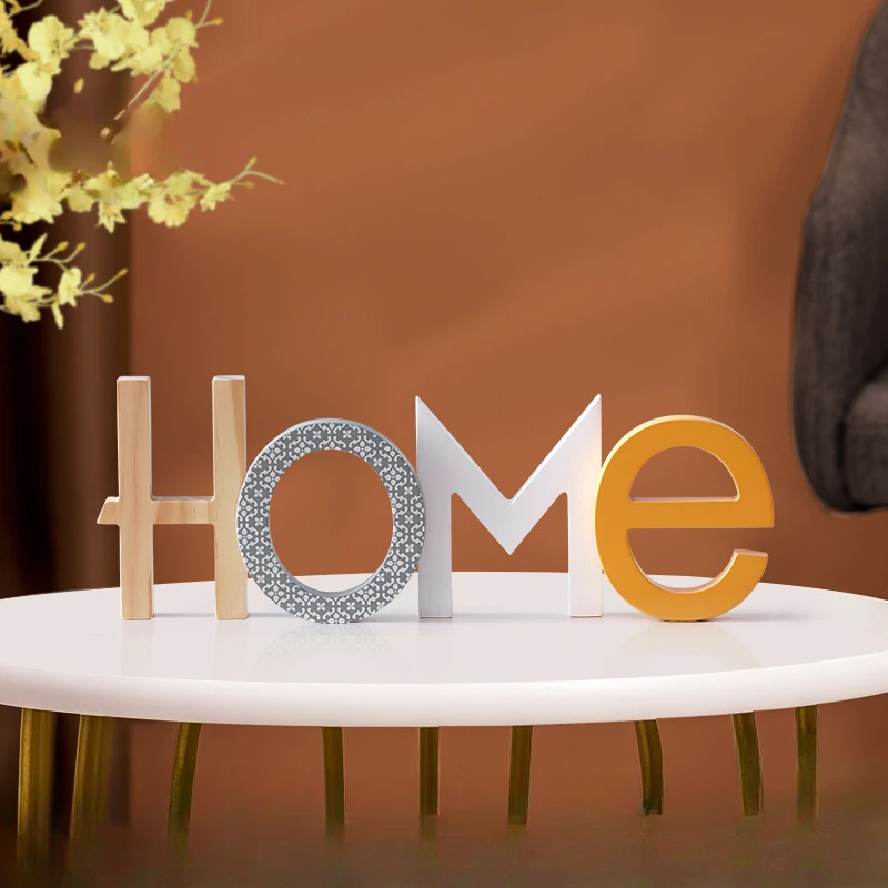 Home Accessories Letter Creative Wooden Decorations