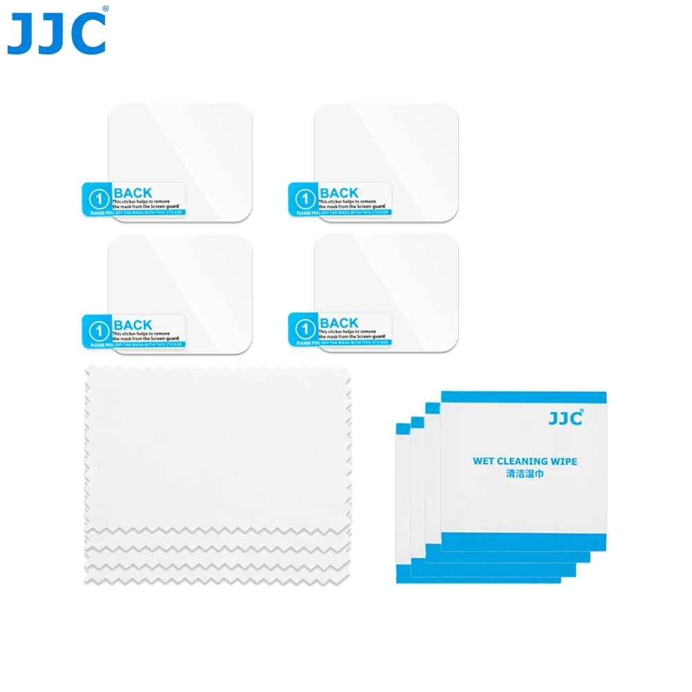 Jjc 4 Stuks Schermbeschermer Voor Djirs 4/Rs 4 Pro/Rs 3/Rs 3 Pro Accessoires Gehard Glas Anti-Kras Screen Protector Film