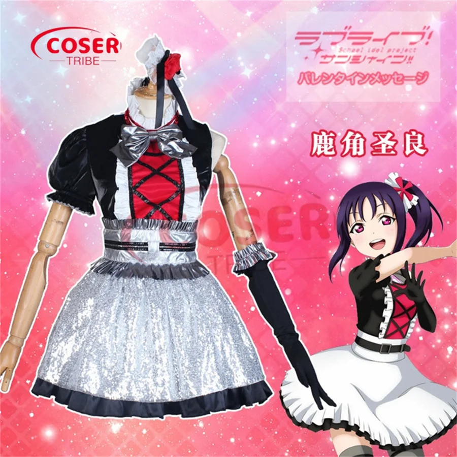 COSER TRIBE Anime Game Lovelive Saint Snow Performance clothing    Halloween Carnival Role CosPlay Costume Complete Set