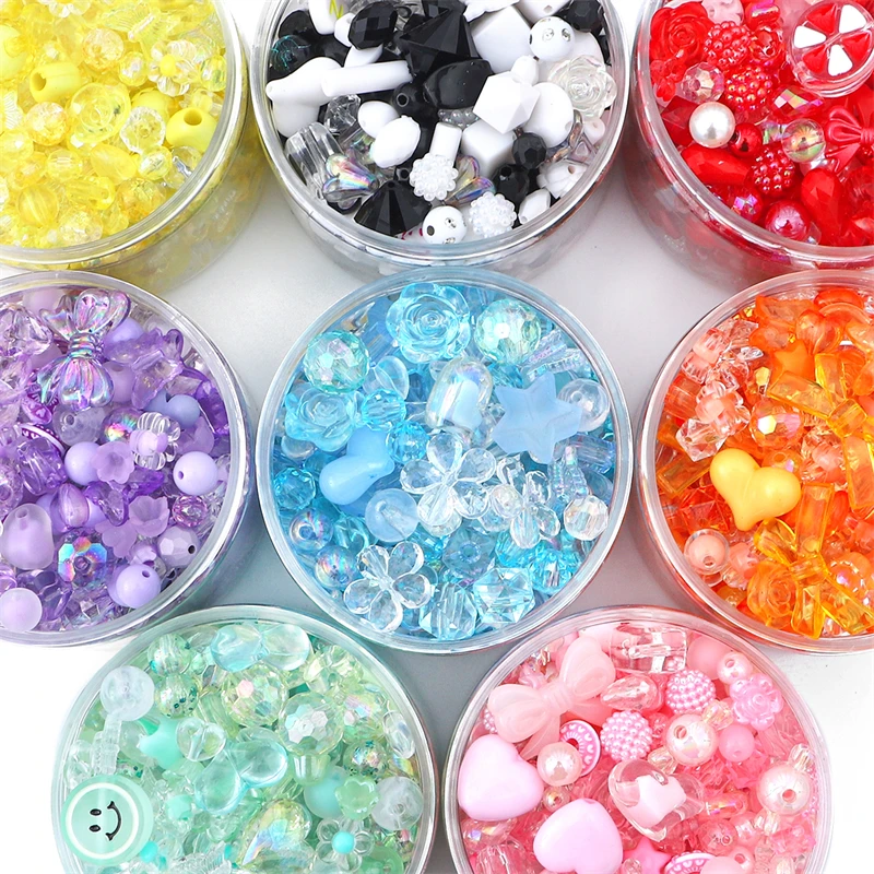 New Fashion Vintage Baroque Acrylic Loose Decorative Beads For DIY Handmade Bracelet Jewelry Making Accessories