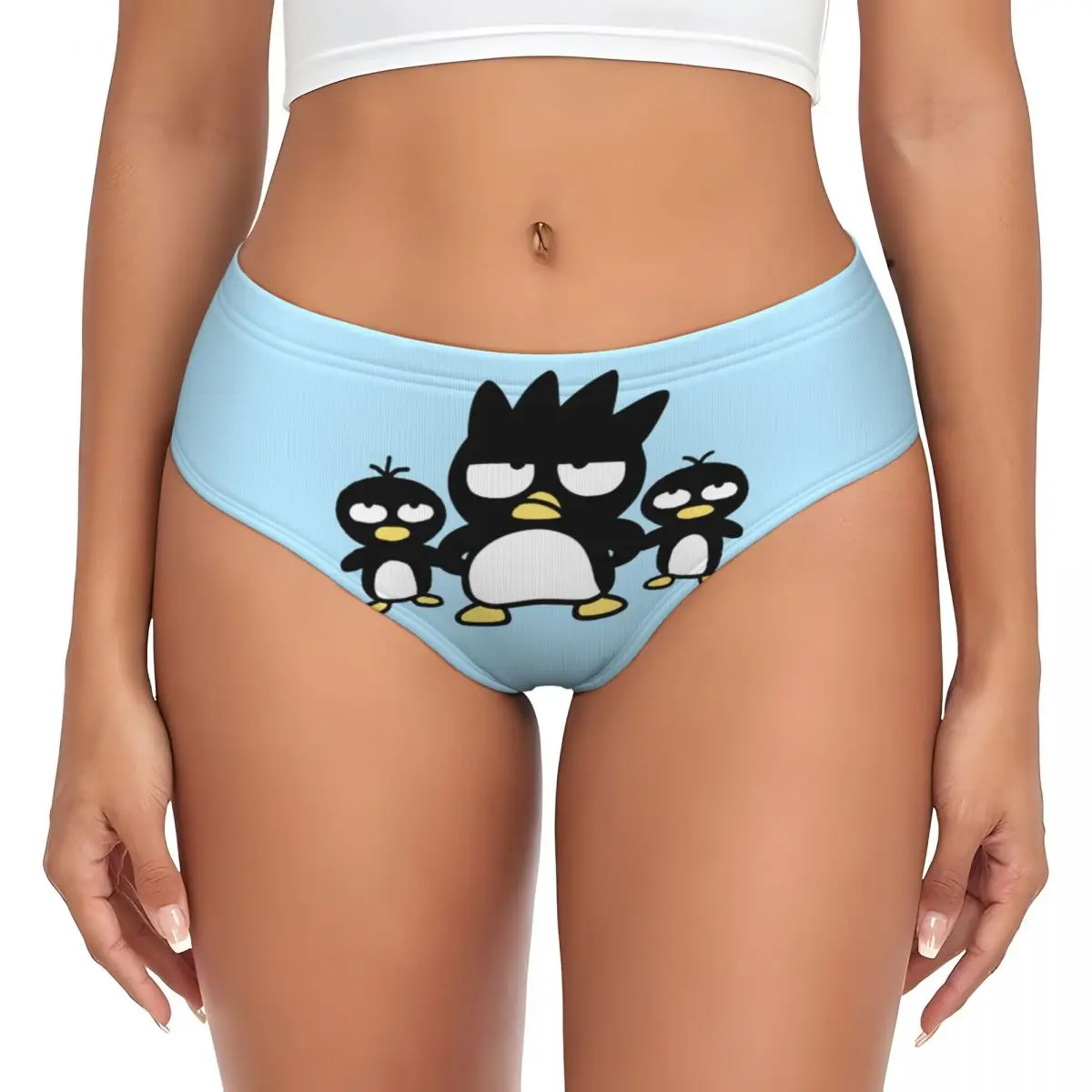 Custom Womens Bad Badtz Maru Xo Cute Cartoon Panties Underwear Female Breathable Briefs Underpants